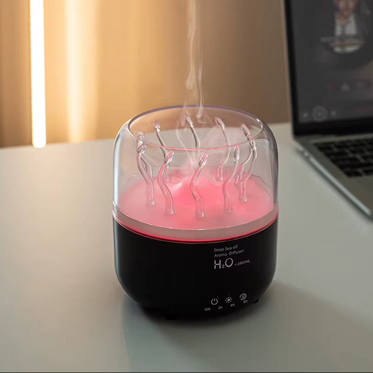 Jellyfish Humidifier Cool Mist Humidifier with 7 Colors Light Aromatherapy Diffuser Air Diffuser Humidifier for Bedroom